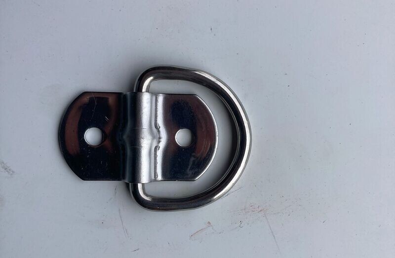 1000# D-Ring Tie Down, Stainless Steel