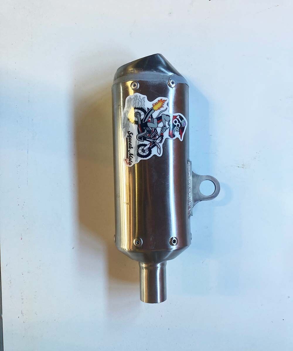 Stainless Steel 7" Shorty Silencer for 2019-21 TSE250R. Saves weight, increases performance!