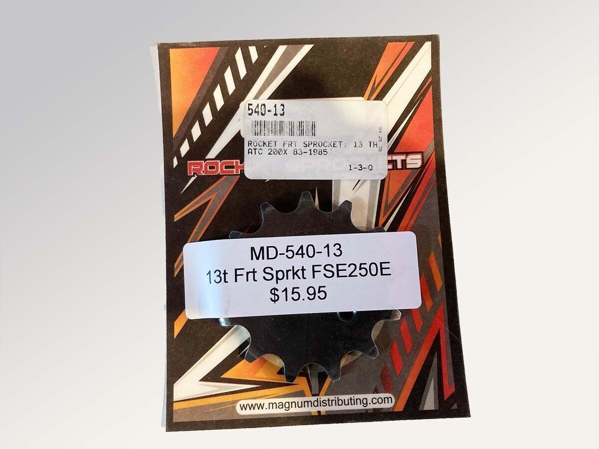 13 Tooth Front Sprocket for FSE250E - Fits model years 2019 through 2023