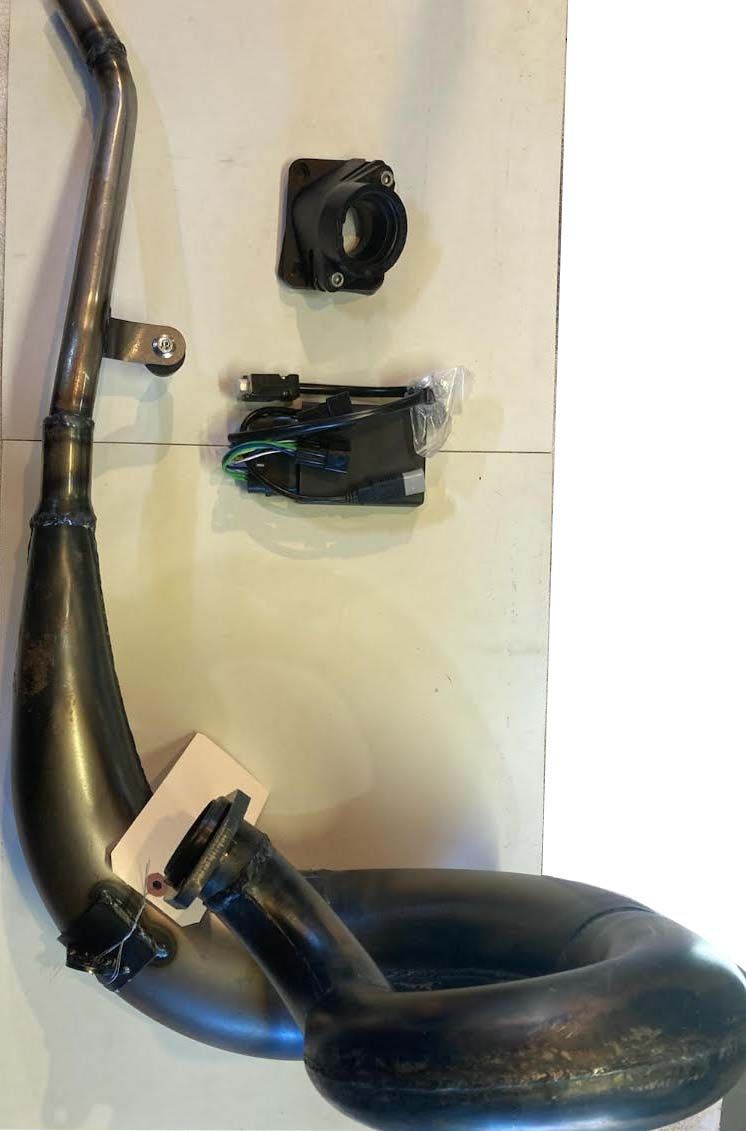 New AEB Development Racing Package for the TSE25OR! Includes high performance exhaust pipe, high output CDI, & High-Flo intake!! Up to 5hp increase in the upper rpm's!