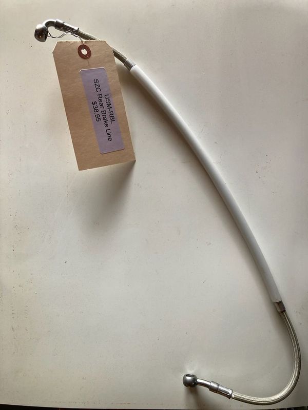 Rear brake line/hose. Fits all full size GPX machines with SZC brakes.