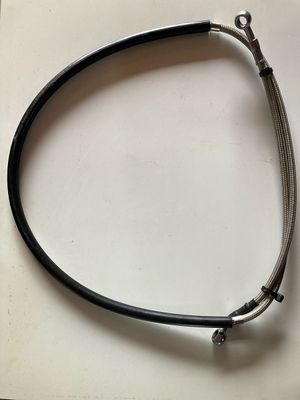 Front brake line/hose. Fits all full size GPX machines with SZC brakes.