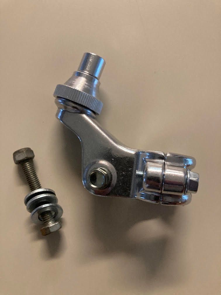 Clutch Perch with Quick Adjust for GPX full size machines with cable clutch. Comes with extra hardware for use with OEM hand guards.