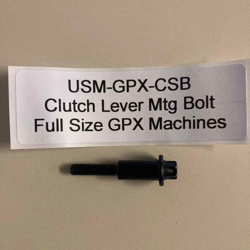OEM Clutch Lever Mounting Bolt. Fits full size GPX machines with cable clutch, 2021-2025.