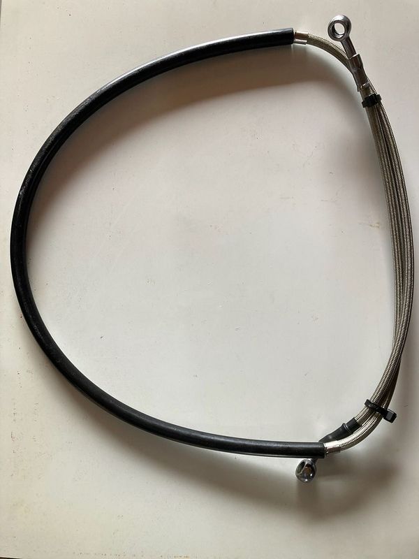 Front brake line/hose. Fits all full size GPX machines with SZC brakes. Front brake line/hose. Fits all full size GPX machines with SZC brakes.
