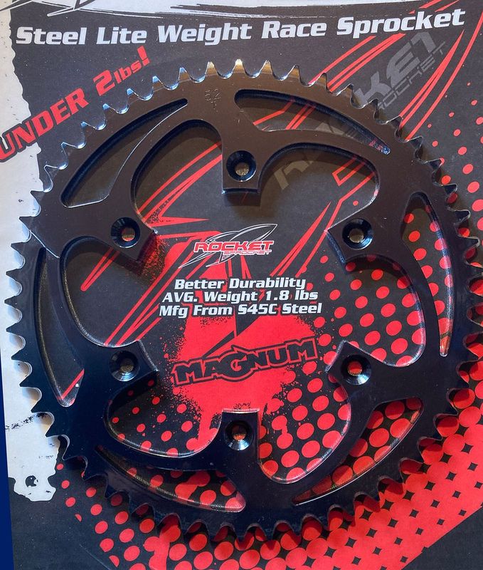 52 Tooth Race Lite Steel Rear Sprocket for GPX TSE/FSE full size machines