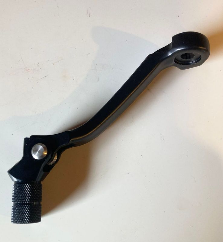 Gear Shift Lever for TSE300. 1/2" shorter than OEM for easier reach. Forged aluminum with folding tip.