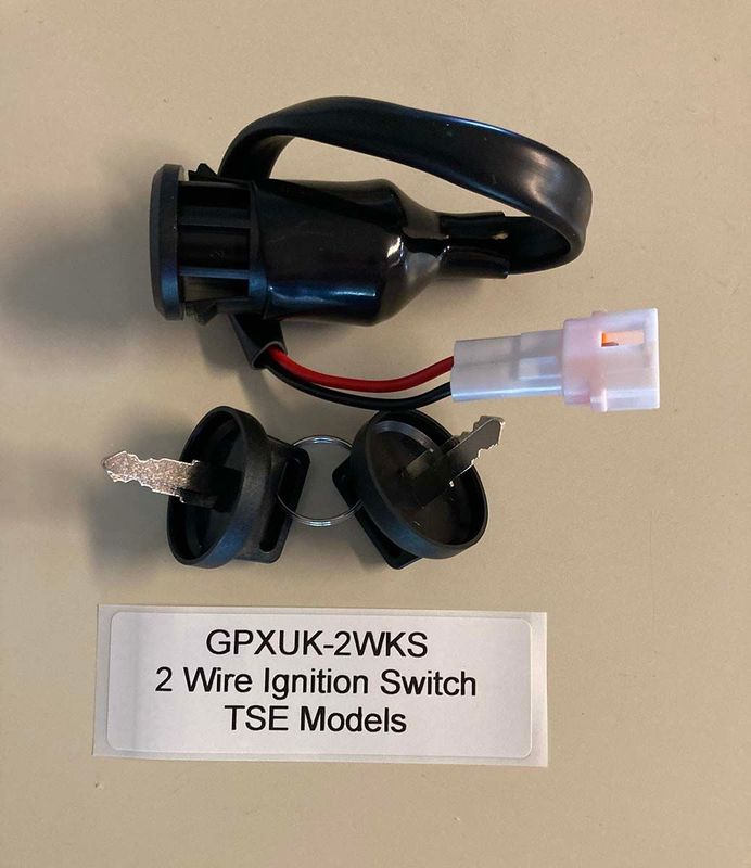2 Wire Key Ignition Switch for TSE models. 2 Wire Key Ignition Switch for TSE models.