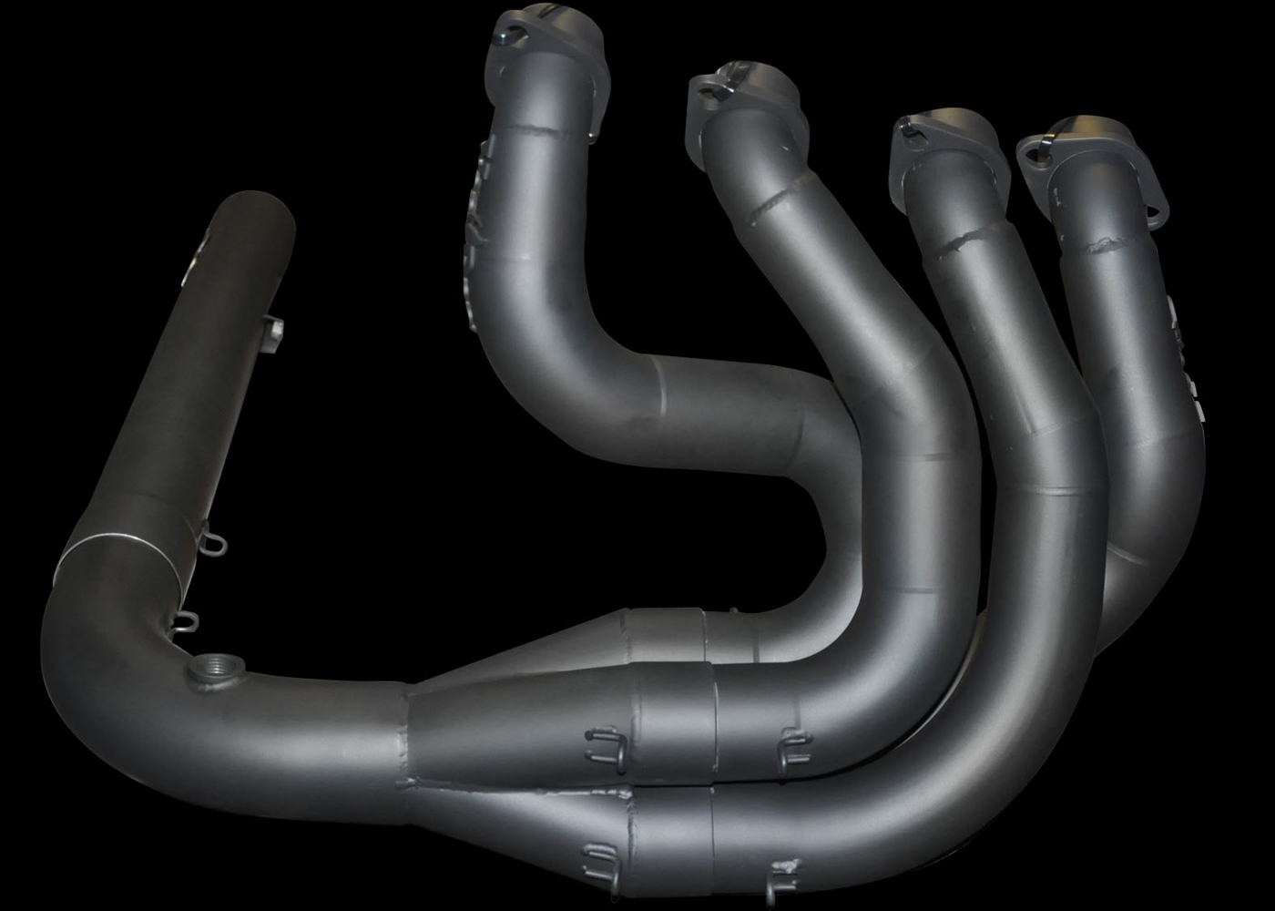 Exhaust Pipes # VSESCGSXR1K1B, PRODUCT DETAILS, Brand: VooDoo, Color:  Black, BIKE FITMENT, Kawasaki: Ninja ZX-10R | ZX1000 | 2004-2010, Suzuki:  