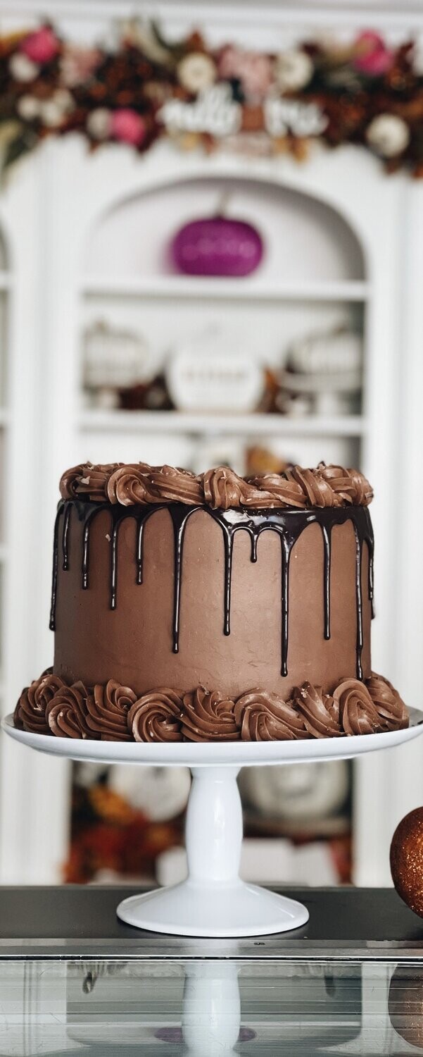 Triple Chocolate Drip Cake