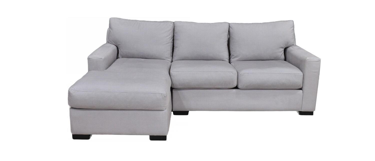 Scandinavian Designs Sofa Chaise in Platinum