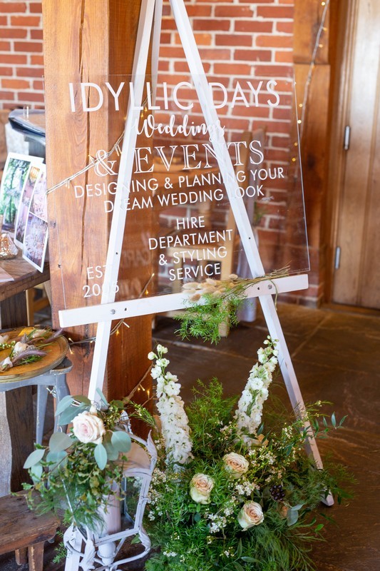 White easel