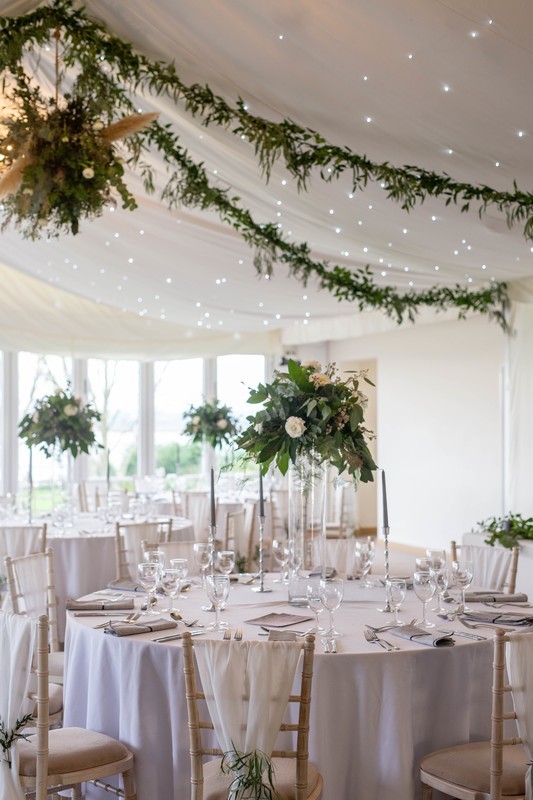 Foliage ceiling garlands