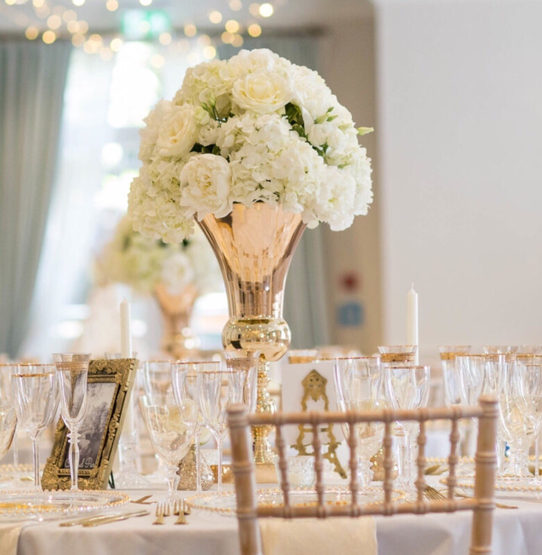 Gold Urn Table Centrepiece / Flower Stand 