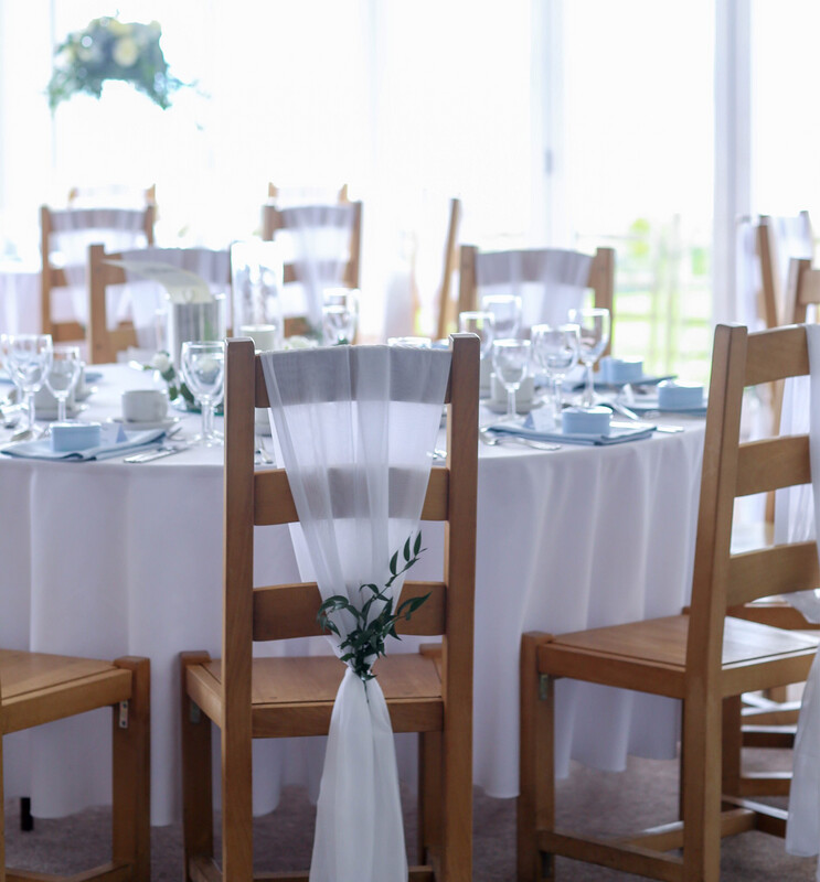 White fabric chair decor