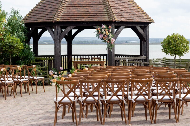 Gazebo floral decor