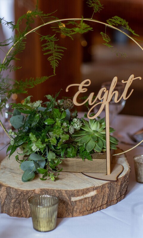 Table centre hoop