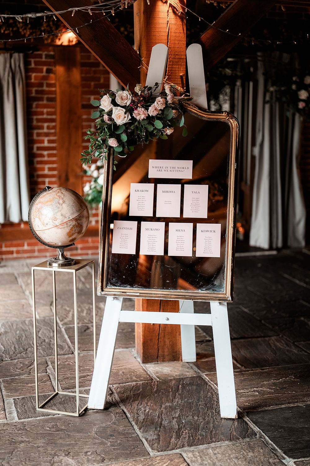 Large chunky white easel