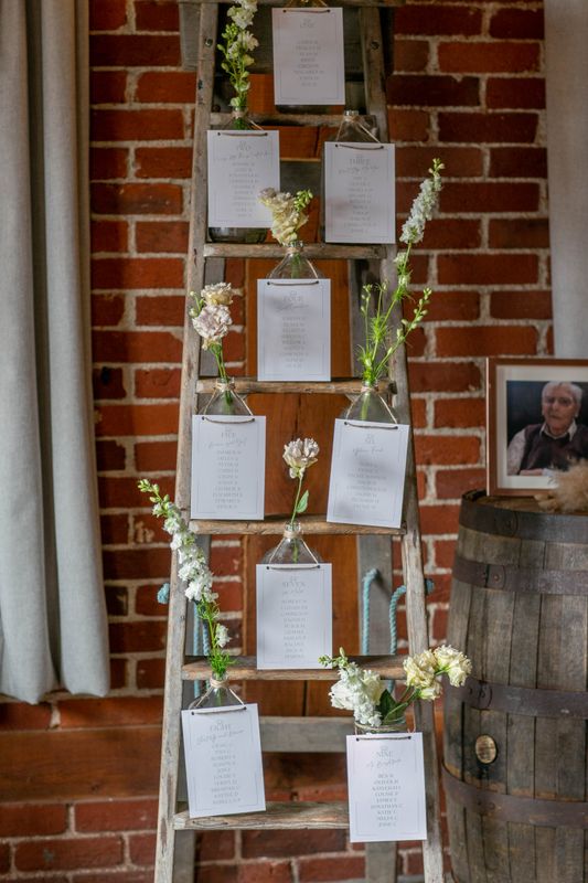 Ladder and bottle seating plan