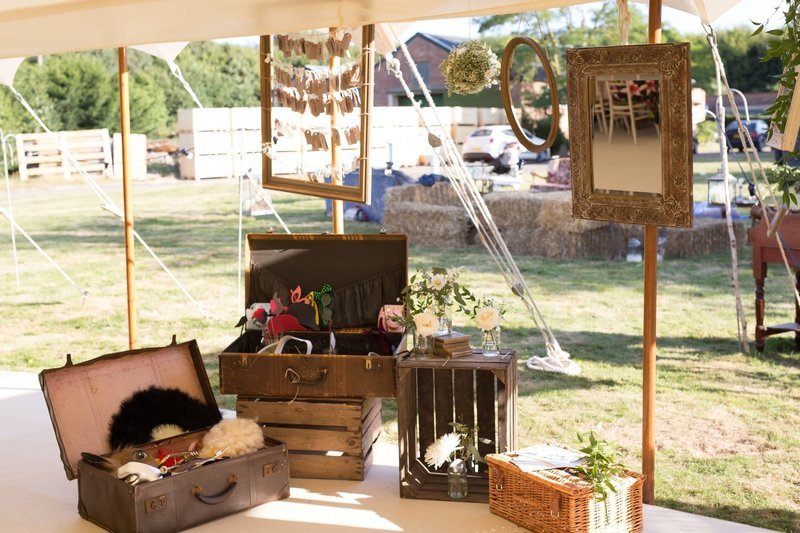 Rustic photo area