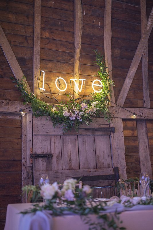 Foliage &amp; floral half hoop