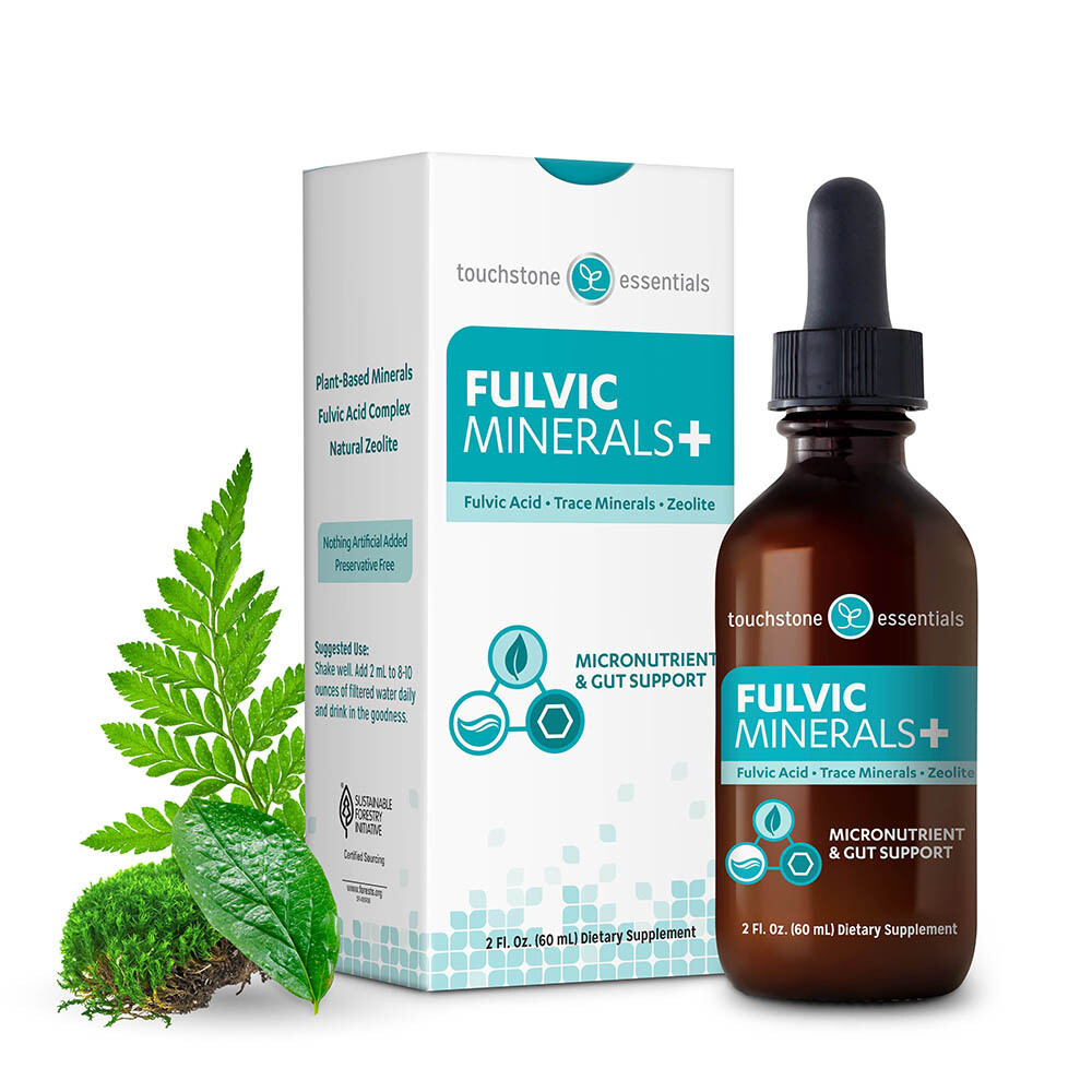 Fulvic Minerals+ Glass bottle with Dropper by Pure Body | 60ml | 3 months supply |