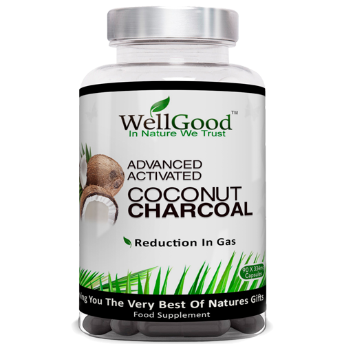 Advanced Activated Coconut Charcoal Powder Vegan Capsules additive free