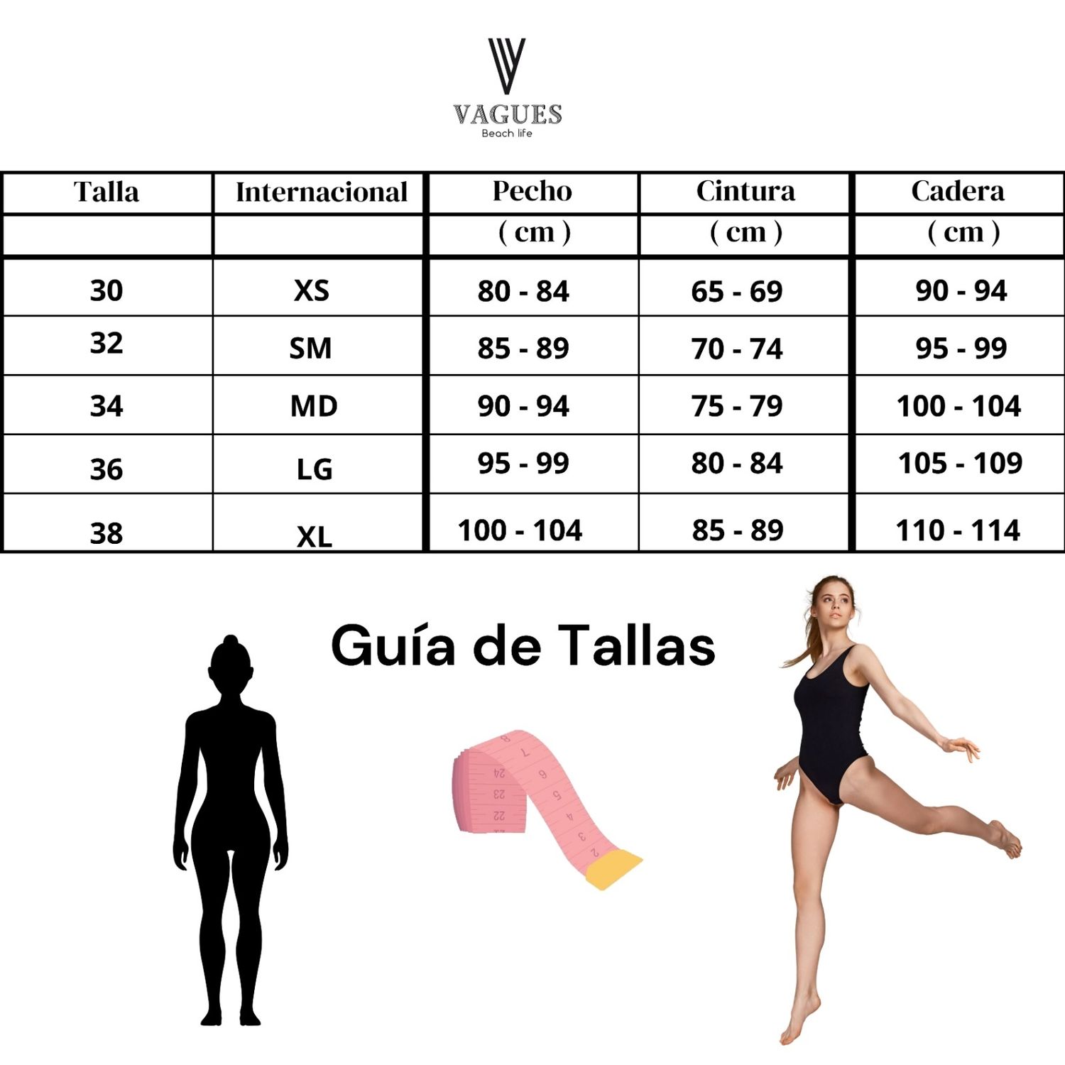 SIZE GUIDE - GUIA TALLAS