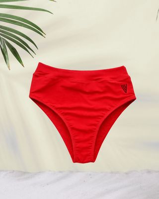 TIZY BOTTOM TALLE ALTO - COLOR ROJO