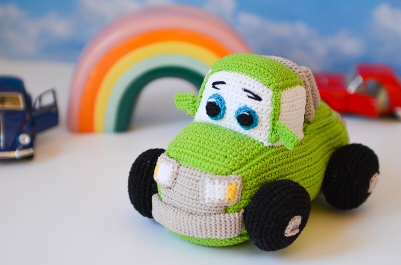Vroomster, The Hand Knitted (Crochet) Car Soft Toy