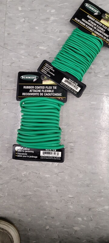 Rubber coated flex tie one of each size 2pk