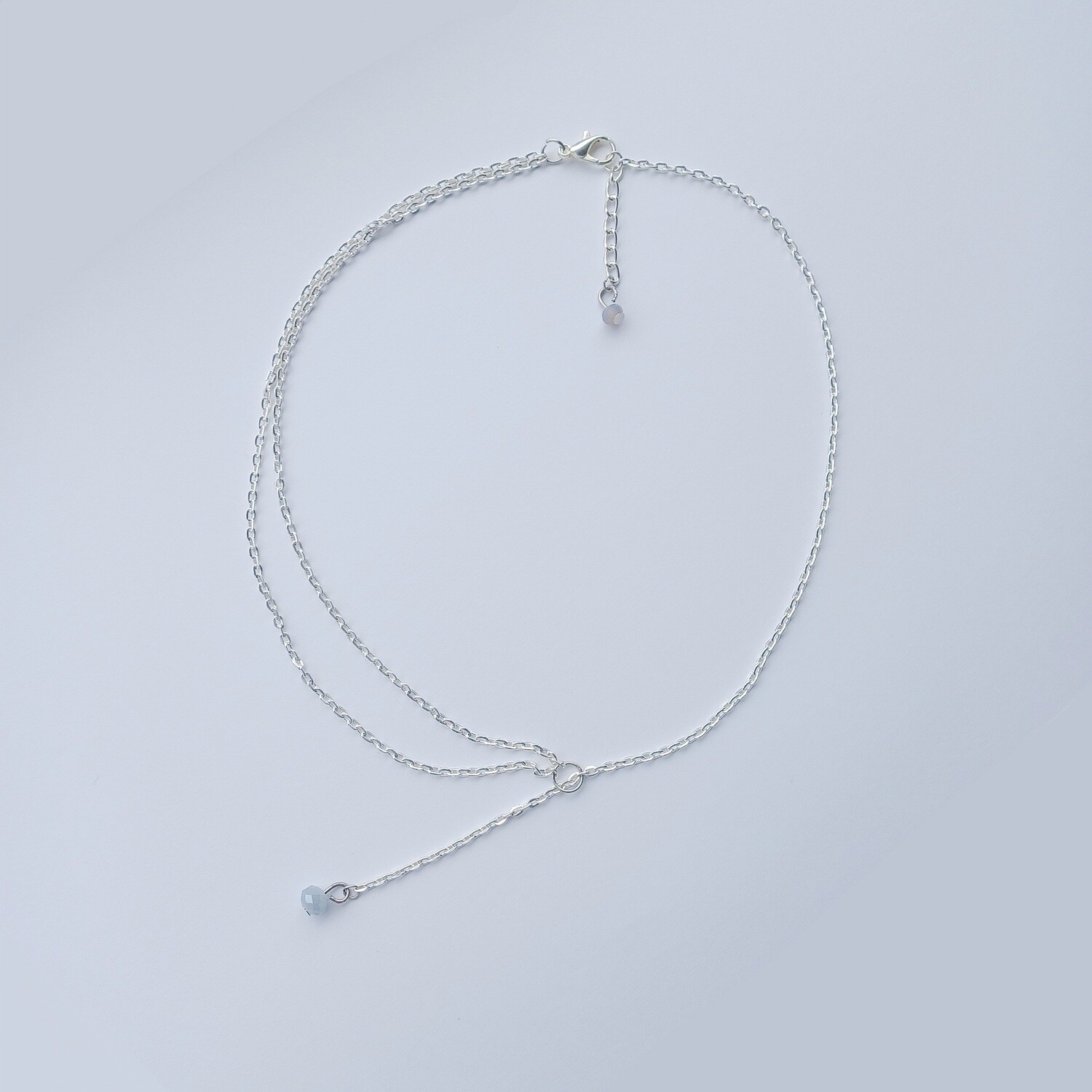 Drop asymmetrical Necklace &amp; Earring set