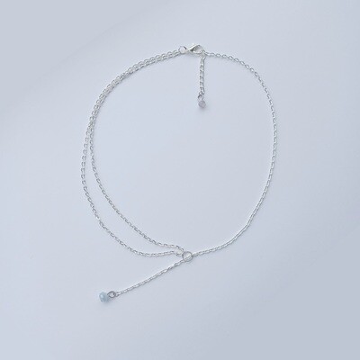 Drop asymmetrical Necklace &amp; Earring set