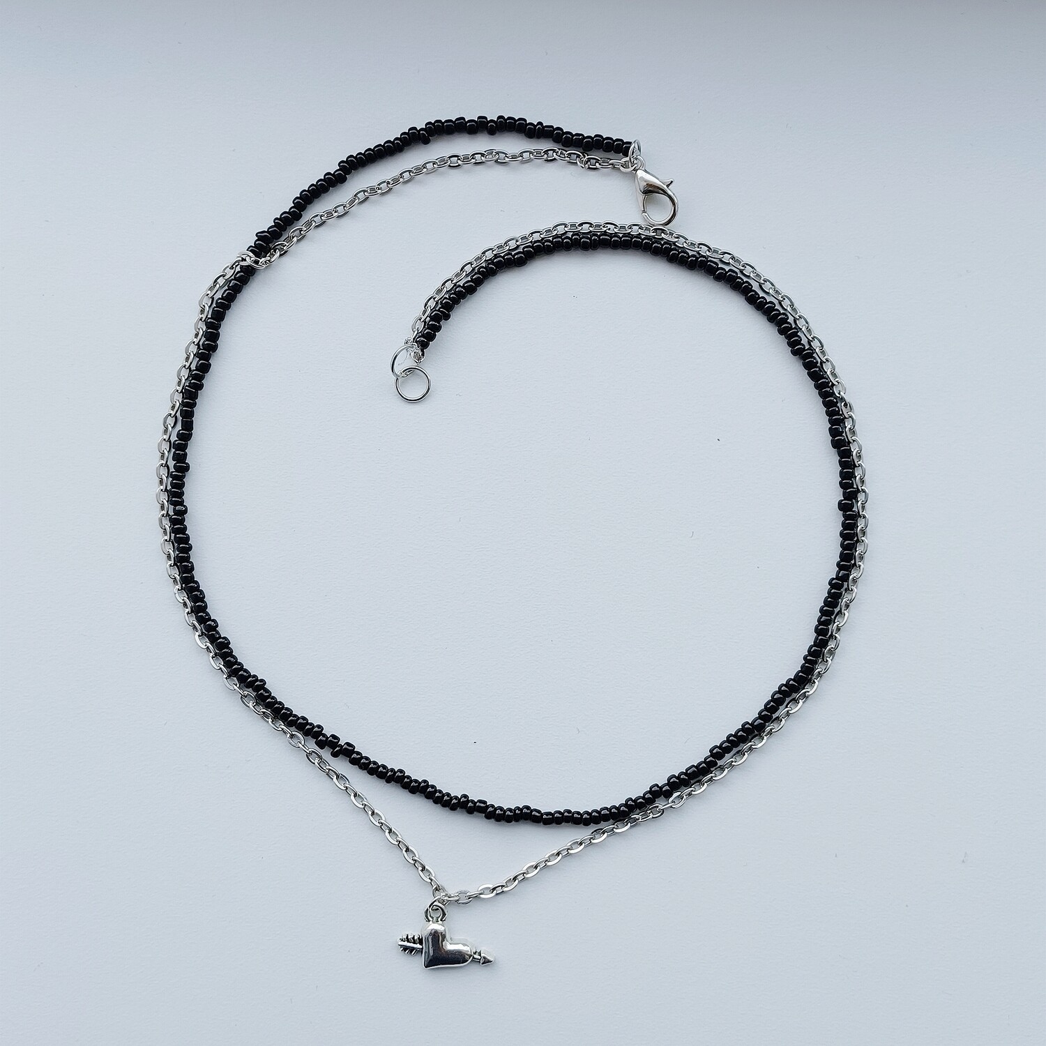 Layered Bead Chain Necklace