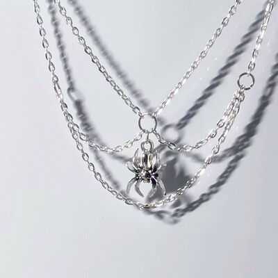Spiderweb layered Necklace