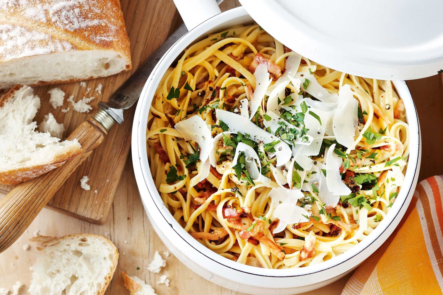 Creamy Bacon Linguine