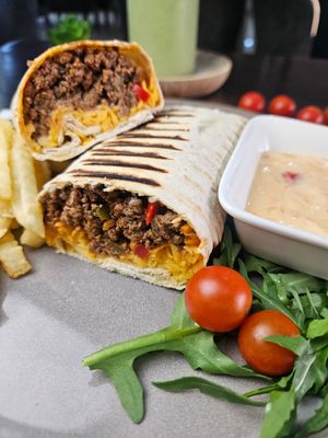 Cheesy Beef Wrap