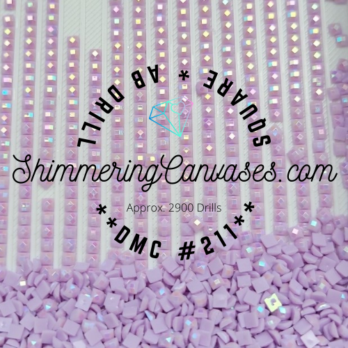 Square AB Drills DMC #211- Lavender, Light