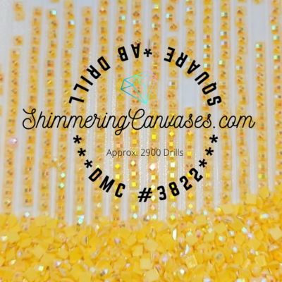 Square AB Drills DMC #3822- Straw, Light Square AB Drills DMC #3822- Straw, Light