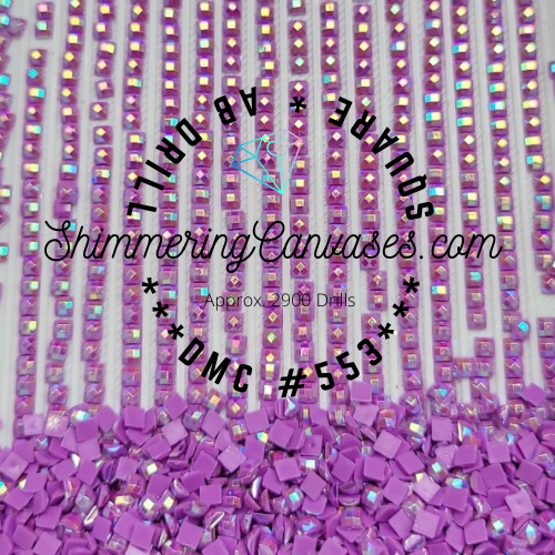 Square AB Drills DMC #553-Violet
