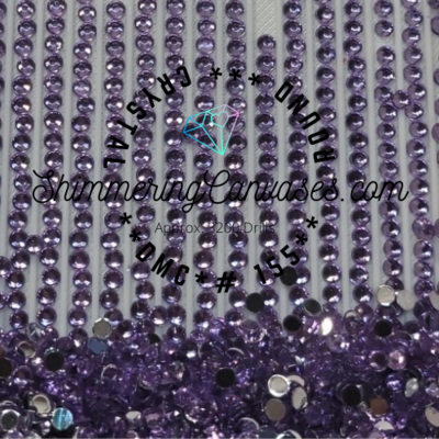 Round Crystals DMC #155 Blue Violet Medium Dark