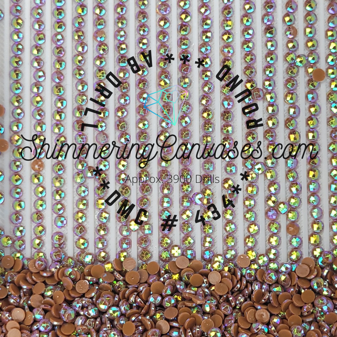Round AB DMC #434- Brown, Light