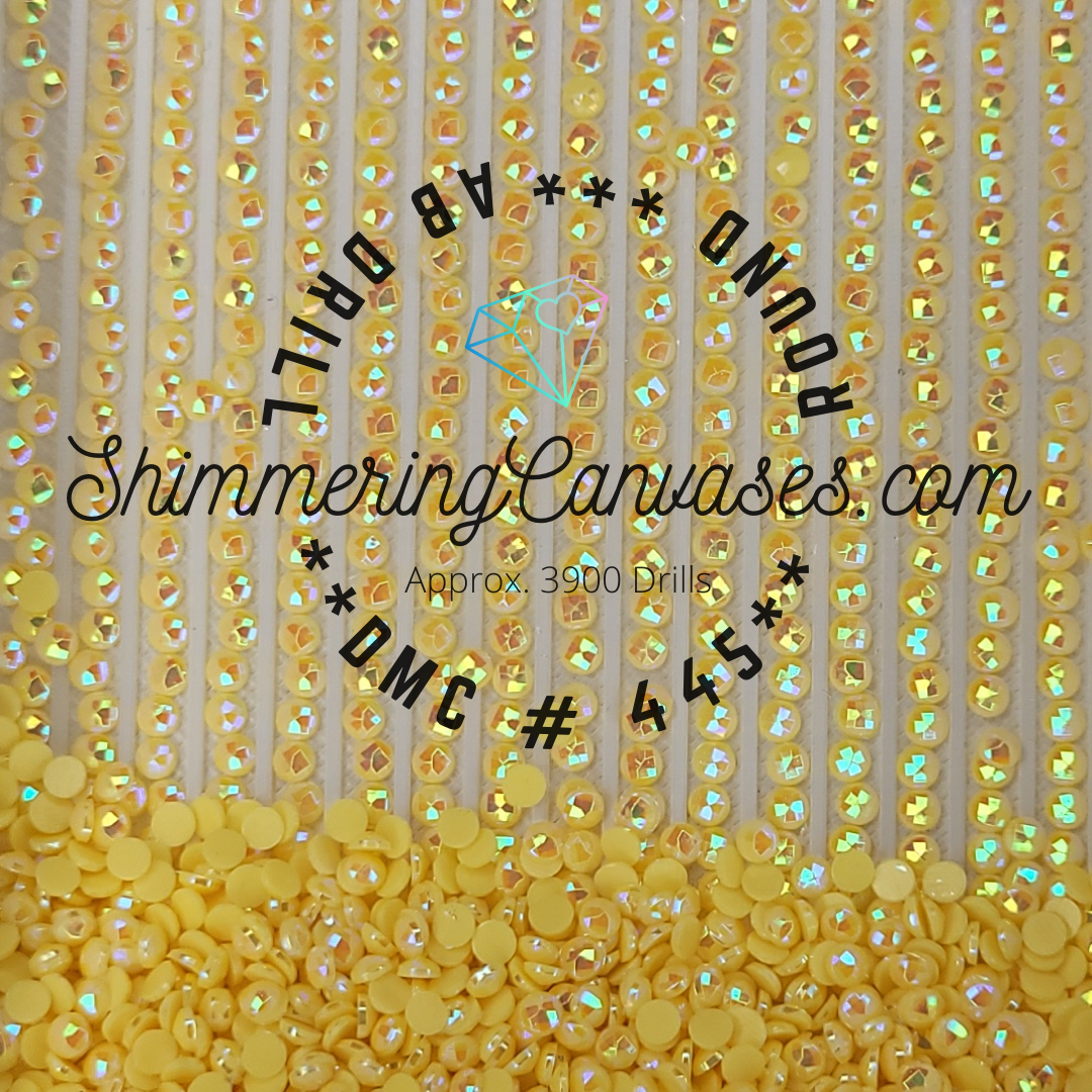 Round AB DMC #445- Lemon, Light