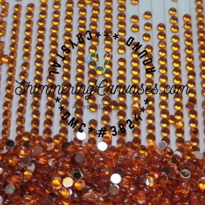 Round Crystal Drills DMC #3824 Apricot, Light