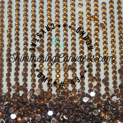 Round Crystal Drills DMC #434 Brown, Light