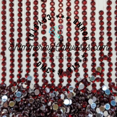 Round Crystal Drills DMC #915- Plum Dark