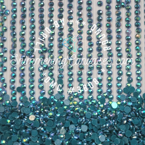 Round AB DMC #3808-Turquoise, Ultra Very