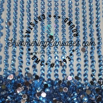 Round Crystal Drills DMC #793 Cornflower Blue, Med