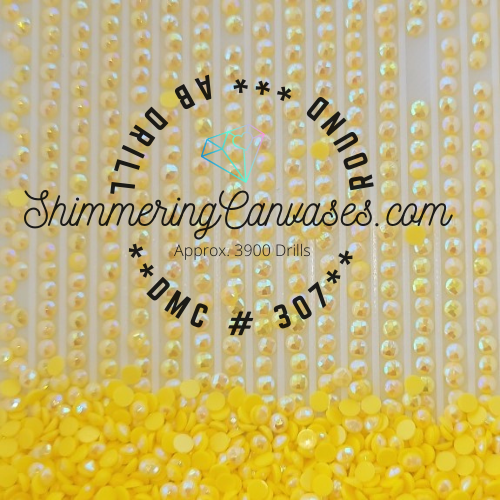 Round AB DMC #307- Lemon