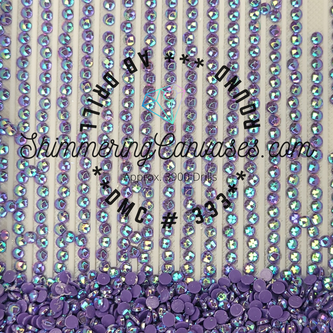 Round AB DMC #333- Blue Violet, Very Dark